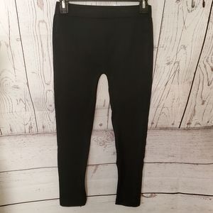 Colorful capri length leggings black one size